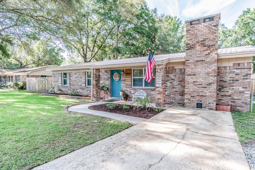 This beautifully remodeled 4 bedroom home rests on just under 1/2 acre in the heart of Niceville! 1/2 mile to Lions Park with public boat ramp and front row seats to Niceville fireworks. A few important updates include 2014 metal roof, 2016 remodel, and 2018 HVAC/Air ducts and water heater. Sprinkler system is used regularly and on a well. Double gate access to 43x25 workshop with covered boat/trailer parking and 30AMP RV hookup.Sellers are Licensed FL Realtors - selling personal residence.