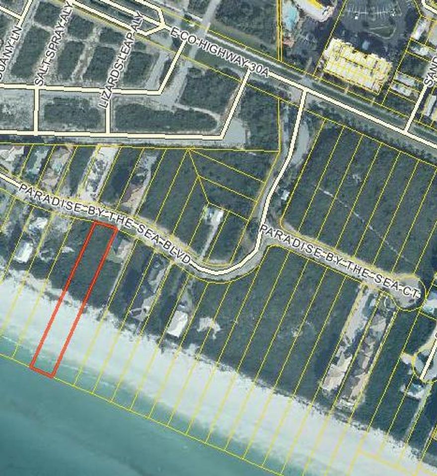 Only Gulf Front Lot available in Paradise by the sea! Build your Gulf Front dream home in this gated community.