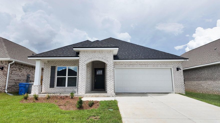 Builder will pay all Closing Costs, ask us about our current rates!Marlin Place Community offers community pool, pavilion, sand volleyball ct., cornhole area & streetlights. NEW floorplan, the 'LAMAR', is a well-designed 1 story model with a fabulous Open Concept. Popular 3 bedroom, 2 bath, Great Room, Dining area, beautiful kitchen and covered back patio. Wonderful design for relaxed living & entertaining. The kitchen features: stainless-steel appliances, pantry, Quartz kitchen countertops, Island, smooth-top range, built in microwave & quiet dishwasher. Bedroom 1 offers a nice walk-in closet, the adjoining bath has a double vanity, lg. shower, garden tub, & water closet. Both baths have Quartz counter tops.