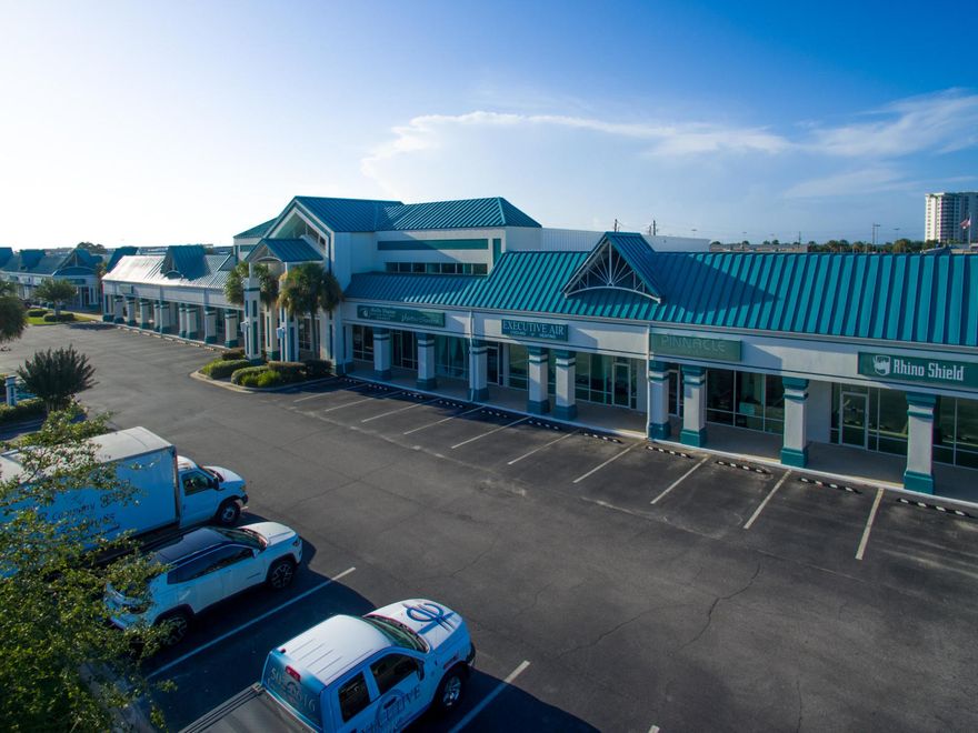2,500 sq. ft. space with 8 individual executive offices, two bathrooms, conference room and lobby is perfectly situated on a major road in Destin. Traffic per day ranges from 20,000-50,000 drive by's. Featuring a welcoming lobby area for your clients to sit comfortably while waiting on their service. Also featuring a conference room with ample seating for presentations or training. This unit has a full kitchen as well so your employees will be able to utilize the space to its full ability. The space also includes storage in the back which has a commercial grade garage door for the larger storage items. The space also has a large open space in the middle where you can hold meetings and training as well.