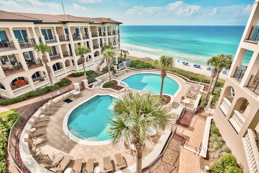 An exceptional, beautifully renovated residence for a beautiful life at ''Bella Vita,'' a lovely condominium complex perched above the shimmering waves and sparkling white sand of Blue Mountain Beach in South Walton County, Florida. The home is perfectly situated to enjoy gorgeous views of the Gulf of Mexico as well as the lush, well-landscaped grounds from both the interior and from the large covered balcony. The balcony itself is ideally oriented for morning sun and afternoon/evening shade. All 3 bedrooms offer gulf views, including 2 oriented toward the sunset. The interior of this condominium has been freshly painted as of November 2019.An extensive, meticulous renovation has made the interior as stunning as the natural setting of the exterior.