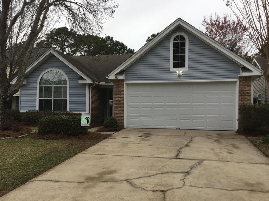 Welcome home to 380 Brookwood Blvd! Within minutes of Hurlburt AFB. This 3 bedroom, 2 full bath has a split floor plan, a fireplace, 2 car garage, and a screened in porch! The backyard is spacious with a privacy fence. The neighborhood has one way in and out. Located on the south side of Hwy 98, making it easy to get in and out to merge with traffic. Close to schools, restaurants, and the beautiful beaches of Navarre. Priced to sell! This one won't last long! Buyer to verify data and dimensions.