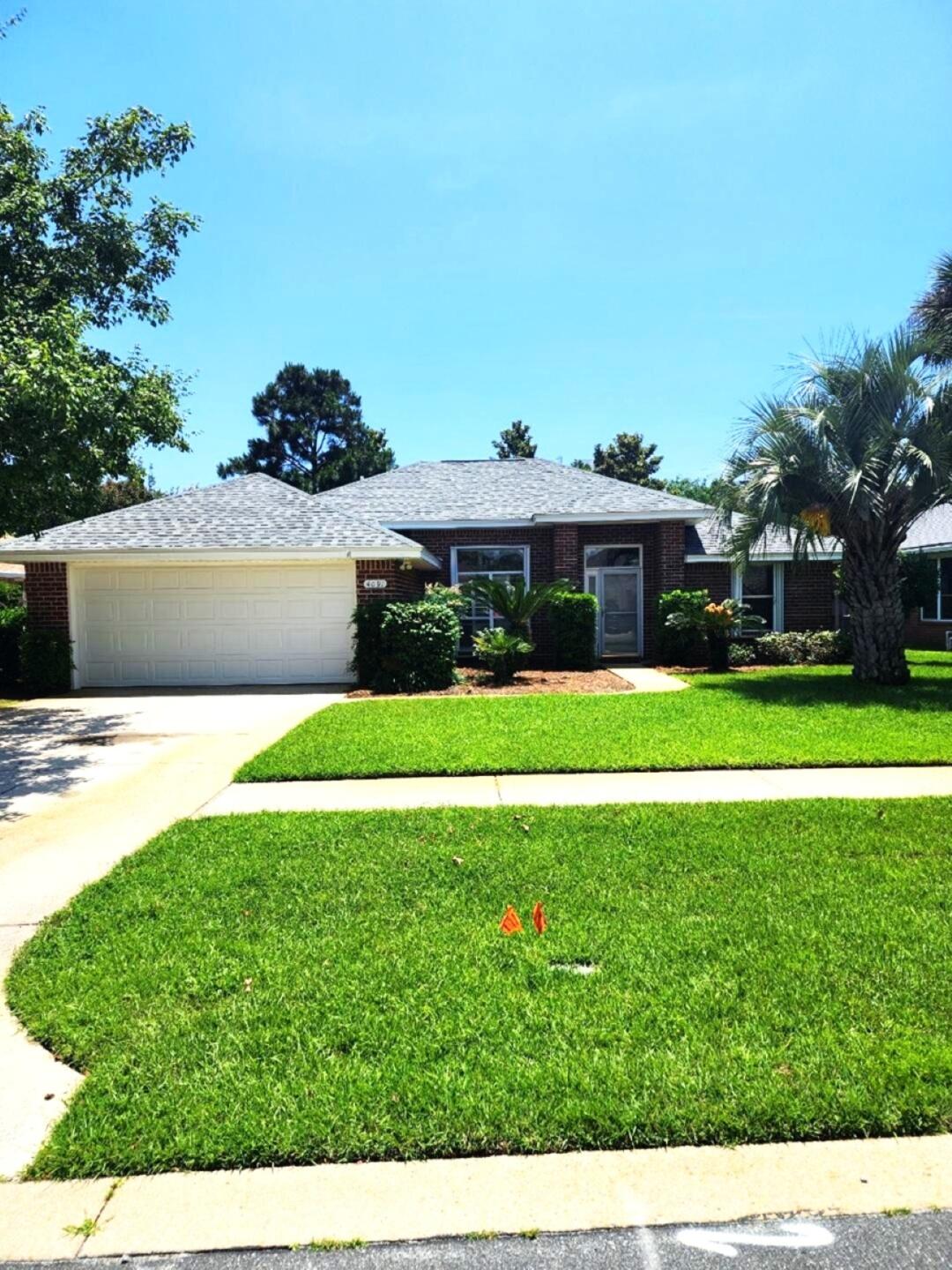 SPACIOUS OPEN FLOOR PLAN LOCATED IN VERY DESIRABLE SUBDIVISION. UPGRADES INCLUDE NEW CARPET, NEW PAINT, CHAIR HEIGHT TOILETS AND NEW ROOF IN APRIL 2021. HOUSE HAS INSTALLED ACCORDIAN HURRICANE SHUTTERS WITH EASY CLOSE.LOT IS LARGE ENOUGH FOR A POOL. VERY WELL MAINTAINED HOME READY TO MOVE IN!!!