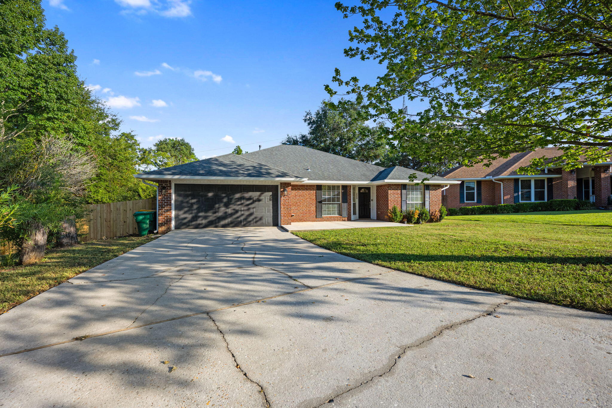 FREE OCTOBER RENT!! Free rent for the rest of the month, with $1,995 per month afterwards. Solar panels on the home keep the electric bill extremely low! Private and quiet home on its own cul-de-sac with a huge back yard and access to a secluded pond. All-brick home with a brand new interior paint job, a spacious and open split floor plan situated on over an acre lot located in south Crestview (Cherokee Bend subdivision) - a popular neighborhood just minutes from Duke Field and the Special Forces Complex. The house is positioned next to the lake at what feels like a dead-end street. 11x20 front patio and a 10x10 back patio allow for extended outdoor activities. Formal dining room directly off the kitchen, with a center island, stainless steel appliances and a breakfast bar.