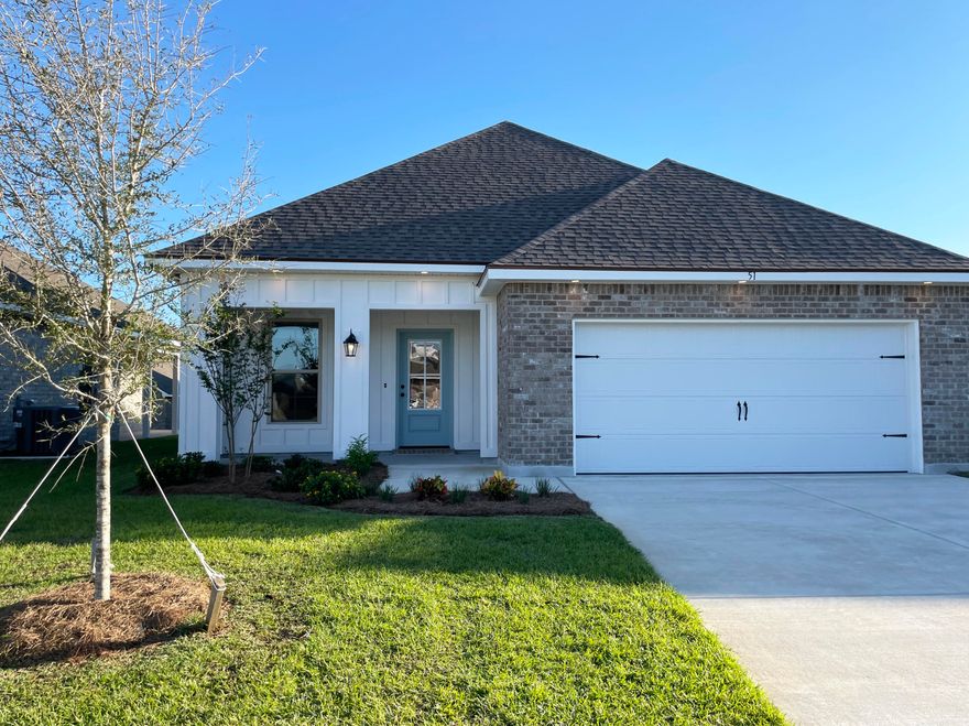 Awesome builder rate + choose TWO free: front gutters, refrigerator, smart home package, or window blinds. Restrictions apply.Located on a cul-de-sac lot the FRAZIER V G in The Bluffs at Lafayette community offers a 3 bedroom, 2 full bathroom open design. Upgrades added (list attached).Special Features: double vanity, garden tub, separate shower, and walk-in closet in master bath, kitchen island, pantry, covered rear patio, recessed lights, crown molding, framed mirrors in all bathrooms, undermount sinks, landscaping, architectural 30-year shingles, flood lights, and more!Energy Efficient Features: tankless gas water heater, kitchen appliance package with gas range, vinyl low E windows, and more! Energy Star Partner.