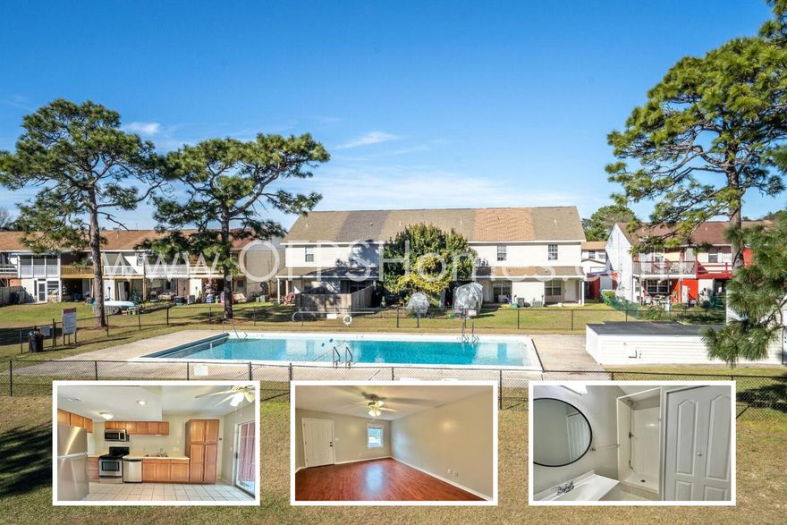 AVAILABLE NOW! 2-bedroom, 2-bath townhome featuring a spacious living area and dining space overlooking the patio and pool. The kitchen offers plenty of cabinetry and updated stainless steel appliances. Just off the patio is a laundry room with extra storage. Upstairs, both bedrooms are generously sized & one opens to a large balcony with pool views. A second full bath and additional storage sit between the bedrooms. This well-designed layout offers great privacy and closet space. Conveniently located just 7 minutes to Eglin AFB, 22 minutes to Hurlburt Field, and under a mile to a public boat launch and Meigs Park. NO smoking. 600 minimum FICO credit score required in addition to meeting rental criteria. Pets allowed upon approval with a non-refundable pet fee. All applicants are required to complete an application on https://onefamilypropertyservices.petscreening.com/
regardless of if they own a pet or not. Applicants with an ESA are also required to complete the application.

** Fees Required once an application is approved include, but may not be limited to: Security Deposit, Non-Refundable Fees (cleaning and rekey), $20 Certified Mail Fee, and Pet Fees (when applicable).