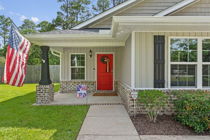 Super Cute Flynn Built home! No HOA! .3 Acre lot in Holley. Step in the front door to the open living area. Beautiful trey ceiling. Plenty of windows allow the rooms to fill with light. Upgraded kitchen with granite counters, grey lower cabinets and white uppers. Stainless appliances and a pantry. Primary bedroom is a great size and down the hall from the living area.  The second bedroom is being used as an office currently. The third bedroom overlooks the front yard and has a walk in closet.Step out the backdoor to the fully fenced backyard. Bring your boat as the Holley boat ramp is less than a mile away. Where Y'all At, the best locals seafood restaurant, is just a couple of minutes away. Navarre Beach is about 10 minutes drive. Well maintained home and move in ready!