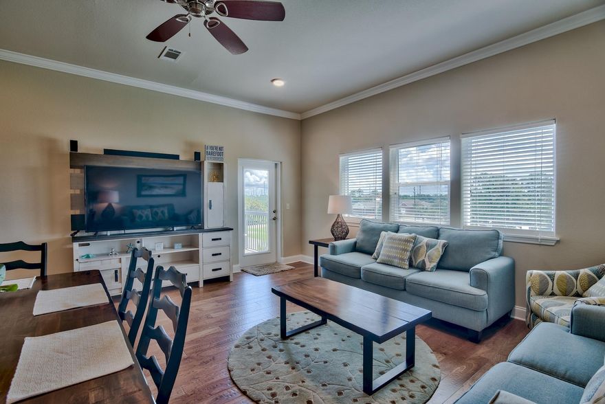 Amazing opportunity to own the best priced condo in the beautiful gated community of Alerio! Stunning views of the Gulf can be enjoyed from your third-floor private balcony. As soon as you walk in you are greeted with chic coastal dcor and plenty of natural light which gives the condo a refreshing and vibrant feel. This condo features beautiful hardwood floors throughout the main living areas and tile in the bathrooms, ideal for coastal living. Boasting 10 ft ceilings and an open floor plan, this condo is plenty spacious. The kitchen features granite countertops and breakfast bar, ample cabinets, stainless steel appliances and a trey ceiling. The spacious master suite has an upscale en-suite master bath which features a double granite vanity, large walk-in tiled shower and a separate tub.