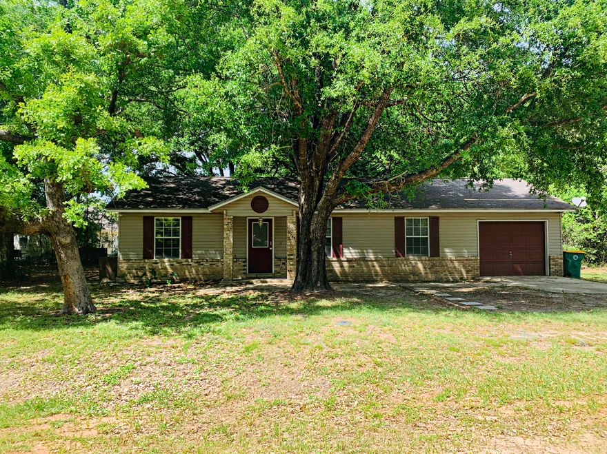 You do not want to miss this quaint 3 bed 1.5 bath home that sits on a corner lot! The seller is also having a new roof installed the first week of May! This well maintained home is nestled on 0.42 acres and is perfect for country living, while still close to all amenities. The garage was split in half so that a bonus room could be put in place that leads to the open patio to enjoy your cup of coffee on!