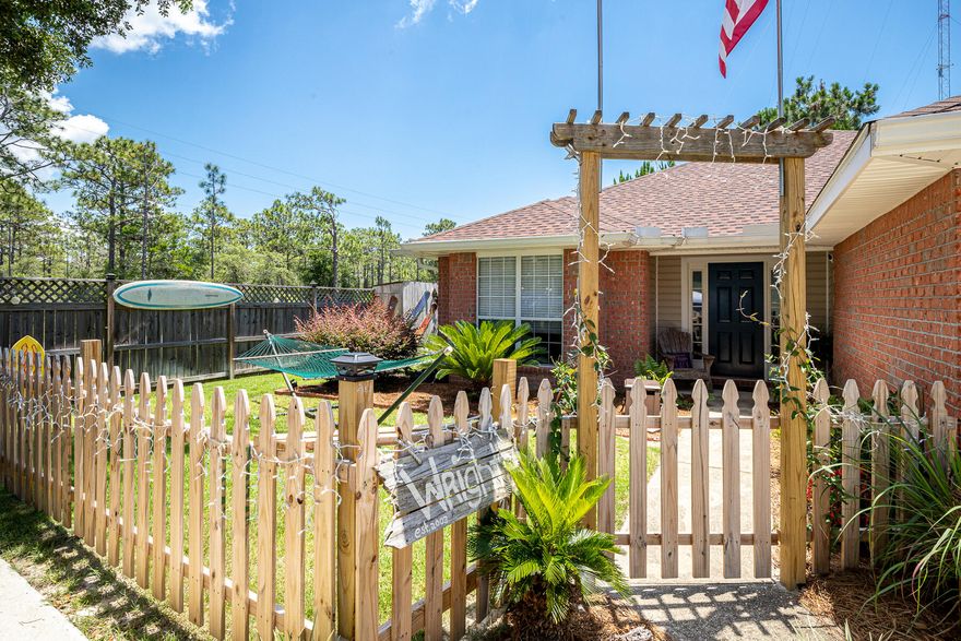 3BR/2BA brick & vinyl home now available in Mack Bayou Estates in Santa Rosa Beach! Sellers have meticulously cared for this home! Centrally located close to 30A and the Emerald Coast beaches, Sacred Heart Hospital, the elementary school, and all the shopping and dining Santa Rosa Beach offers! Interior of the home offers spacious living room with vaulted ceilings and electric fireplace; kitchen with pantry, breakfast bar, and beautiful tile backsplash; dining space with lots of natural light; large master bedroom with en-suite bathroom and 2 guest bedrooms with additional guest bathroom. The exterior of the home offers a fantastic covered back deck and large yard with privacy fence. There is also a 2 car garage and perfect