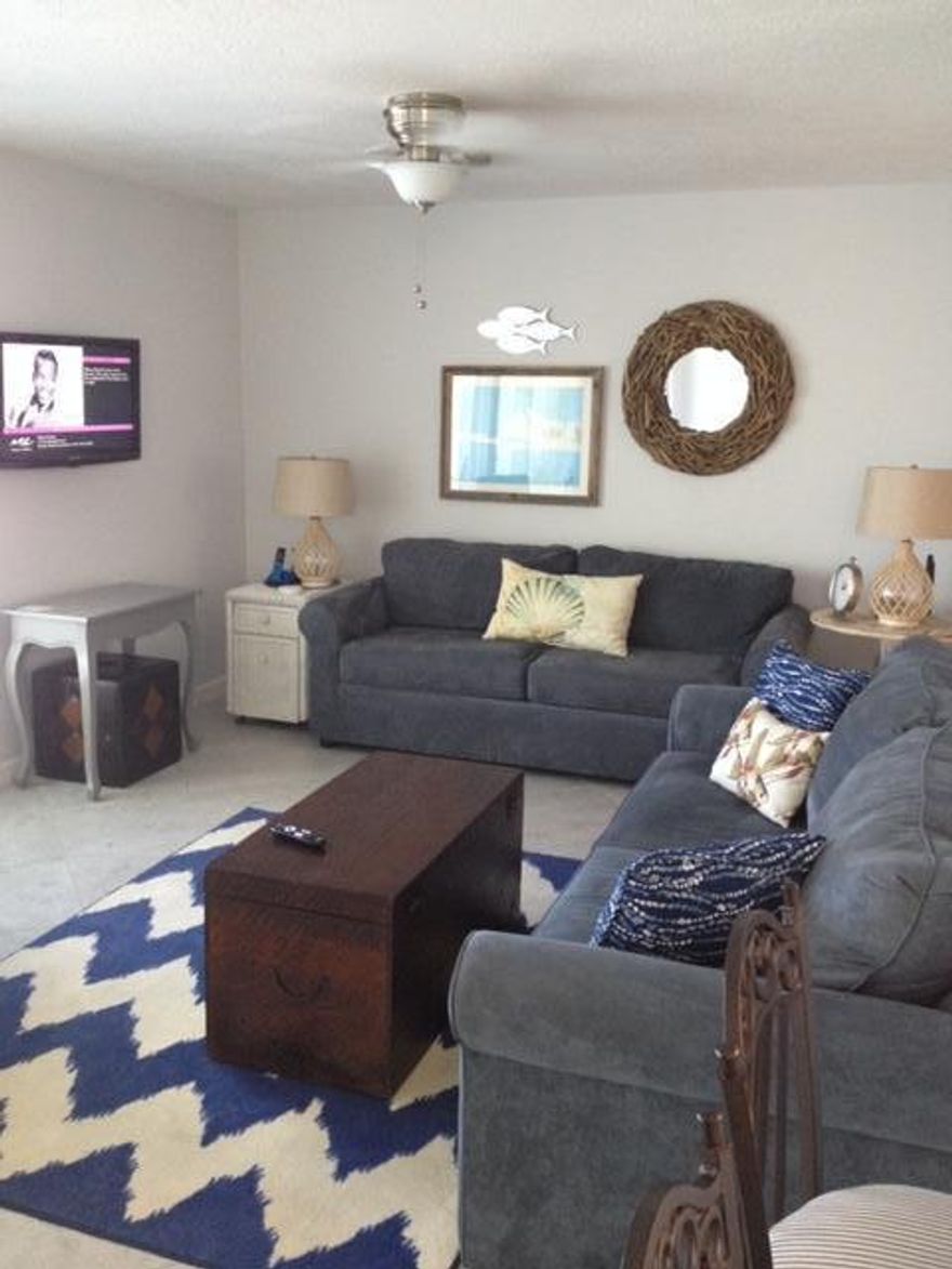 Ground level one bedroom overlooking the golf course and pool. Renovated and selling furnished. Extended deck. All new windows and doors. Enjoy all of the amenities at Sandpiper Cove including 1100' beach front5 pools 2 heated, 3 hot spas, 6 tennis courts, 9 hole par 3 golf course, seasonal beach snack bar and umbrella/chair rentals. Canal docks available by reservation for boats 30' or less and boat launch on site.Louisiana Lagniappe Restaurant on site overlooking the Destin Harbor.