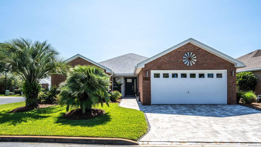 Updated with a Modern Vibe! One Level 3BD & 2BA Bayside Home in preferred cut-de-sac location. From its pristine landscaping to the immaculate kept interior this  home features New Roof in 2020, New Driveway pavers installed in 2020, Exterior and Interior both freshly painted! Updated Kitchen features stainless appliances, accent lighting. Stroll through the updated French doors and relax or entertain in the large screened in Patio. The low maintenance backyard is a perfect size to maintain, and fully fenced for privacy. Primary Suite has Ensuite bathroom and walk in closet. The Bayside Community features a Pool Pavillion, Playground,Tennis and Pickleball Courts, and a Private Dock for Owners. Bayside owners enjoy being walking distance to numerous shopping, dining and entertainment choice