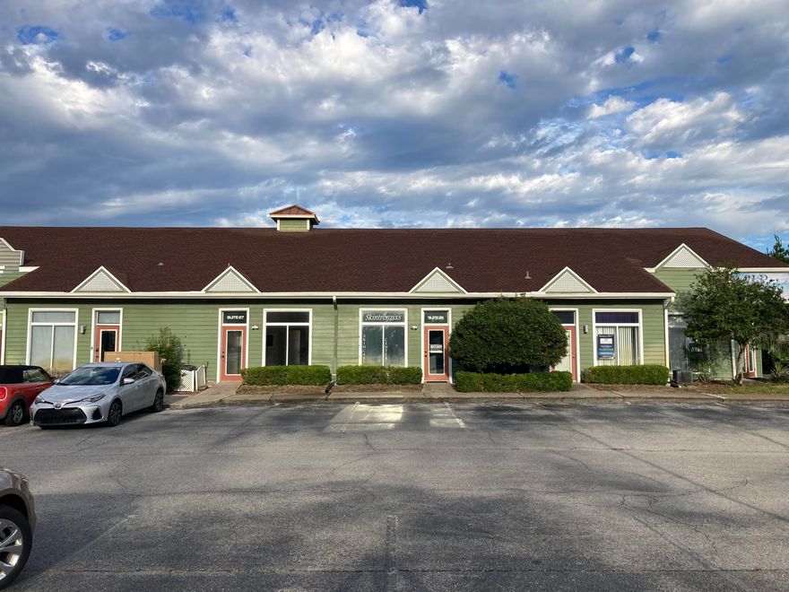 This office is located in Paradise Village, a waterfront office complex with one to three story clapboard buildings designed to resemble a New England fishing village. The property is divided by a canal. The buildings meander along the water and are joined by a continuous length of decking. The complex has over 400 feet on Santa Rosa Sound. A great place to work... just walk across the parking lot and have lunch at Liza Jackson Park or stay at Paradise Village and have lunch on the deck overlooking the water.
