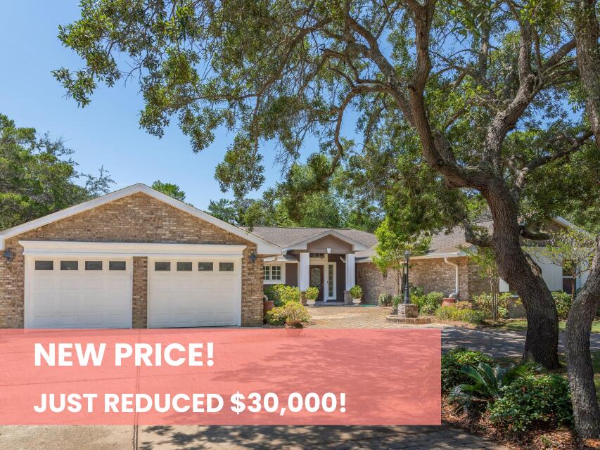 Priced to sell!! Do not wait -- schedule your appointment today to come and see this incredible opportunity located at 497 Walton Way. Situated on over an acre with no HOA -- the opportunities are endless. Plenty of space to add a detached garage, carriage house, boat/RV parking and so much more. Walton Way is a quiet, dead end street with little traffic on this far west end. Easy access to the bay, new park and the beautiful beaches of South Walton and Destin. This home offers over 3,500 square feet of classic Florida living. With three bedrooms, plus a smaller fourth bedroom (currently being used an office) three full baths, a lovely Florida room with access to the pool surrounded by a beautifully landscaped yard. This private estate backs up to the Emerald Bay Golf Course and is sure to impress!