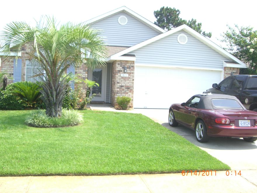 SELLER MOTIVATED!!  PRICE REDUCED $25,000!  Don't miss this lovely home in desirable neighborhood with sidewalks and just minutes from Hurlburt and Eglin AF Bases.  Spacious open floorplan with lots of cabinets and countertops, breakfast area, formal dining area plus a flex room which could be separate office/bedroom, study.  This lovely home features new roof installed 2023, new flooring 2024, new a/c 2019,  new updated lighting and a new HWH in 2020.  Freshly painted interior 2024. Vaulted ceilings, underground utilities and no HOA fees. Price includes renewable termite bond!  Call for a personal tour!  Don't miss this opportunity!