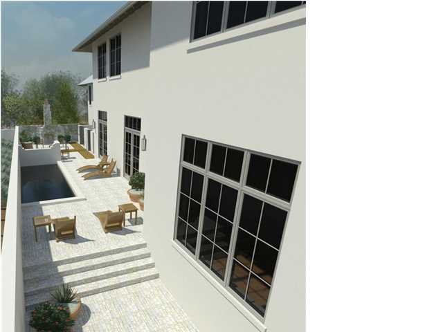 BOHEME ARCHITECTS have designed another wonderful NEW HOME for ROSEMARY BEACH which will begin construction in January. It will be BUILT WITH ARCA BLOCK and will be 2 STORIES OF SOLID CONCRETE - STUCCO INSIDE & OUT! This will provide TOP ENERGY EFFICIENCY, LOW MAINTENANCE, & A ''QUIET HOUSE'' for the new owners. Designed for ''permanence'', this home has 2 MASTER SUITES, one down and one upstairs, and both have large MASTER BATHS, SEPARATE VANITIES & HUGE WALK-IN CLOSETS. The downstairs Master BR will open onto the POOL & COURTYARD SPACE that includes an OUTDOOR FIREPLACE & built-in GRILLING SPACE. The Living/Dining/Kitchen is OPEN and SPACIOUS, perfect for ENTERTAINING and easily flows into the OUTDOOR SPACE. Kitchen will have upgraded appliances and if YOU BUY NOW, you can choose
