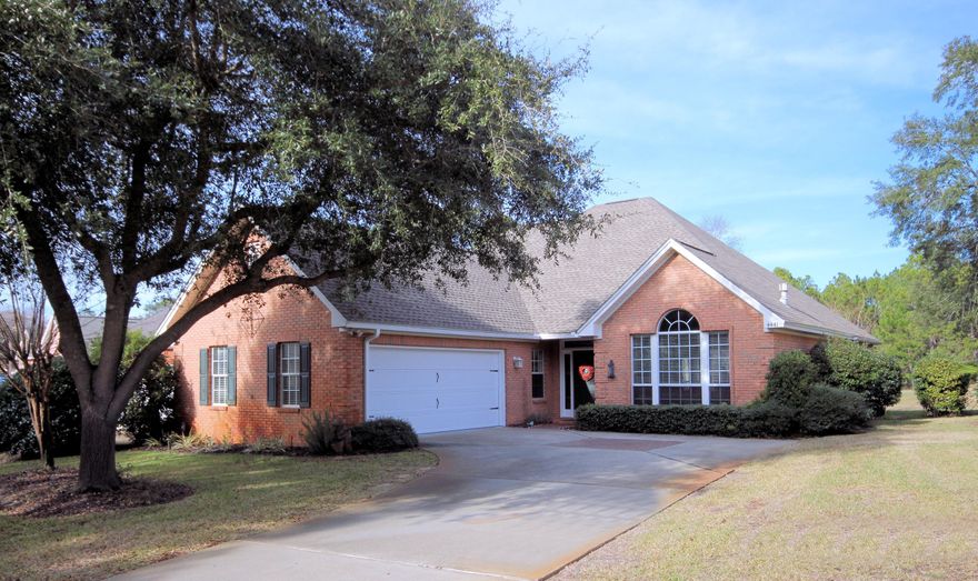 Quality built brick 4 bedroom (Edgewood plan)in Turnberry Place.Beautifully decorated.Crown Molding.Open and airy with golf course view from almost every room.Great for entertaining and those special gatherings.Hardwood flooring,Freshly painted,new lighting,roof replaced 2012,Kitchen has recessed lighting,pickled oak cabinets,granite counters,all new stainless appliances,breakfast bar,kitchen bay window overlooks the 6 hole of the lake golf course at Bluewater Bay.Take time relaxing in heated and cooled sun room.Half Bath features a recent remodel and pedestal cink.Large walk-in closet in master suite.Master bath has separate tiled shower,whirlpool tub and double vanity sinks.upstair's includes 3 bedrooms,office space,large walk-in storage.