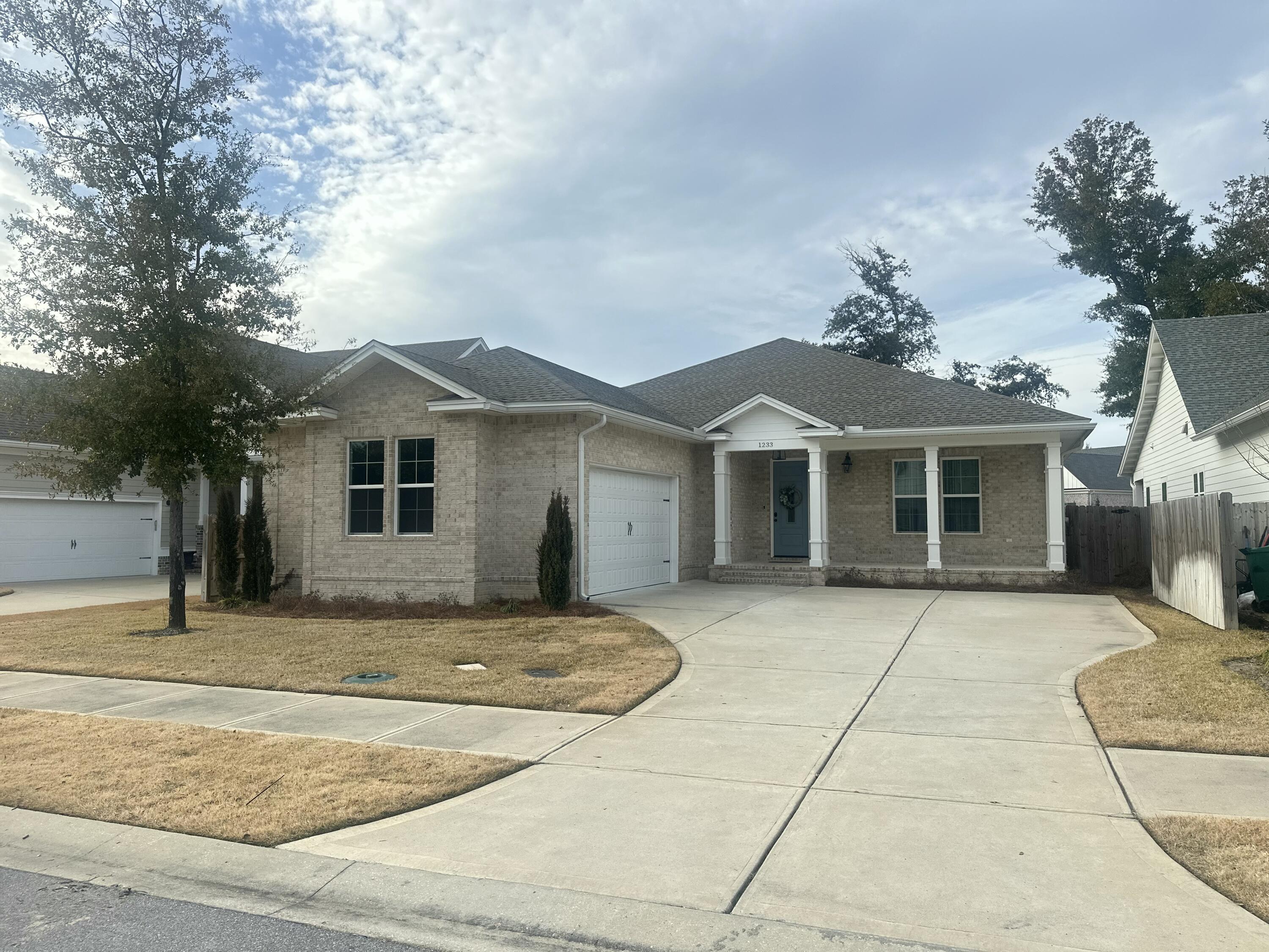 Welcome to this meticulously maintained all-brick home in Phase 1 of Deer Moss Creek, a highly sought-after master-planned community. This 2,427 sq ft home offers 3 spacious bedrooms and 3.5 bathrooms, providing the perfect blend of elegance and function.As you approach the home, you're greeted by a charming front porch with a striking brick herringbone pattern, setting the tone for the home's thoughtful design. Inside, the foyer leads into an expansive open-concept living area featuring luxury vinyl floors throughout most of the home, offering both beauty and durability. The large, open kitchen, dining, and living area is perfect for both everyday living and entertaining. The kitchen is a showstopper with gorgeous quartz countertops, a stylish complementary backsplash, and a large  island with drawer stack storage on one side and additional storage on the other. Custom built-ins provide added storage and display space, and a convenient wet bar with a beverage fridge is tucked nearby, ideal for casual entertaining or creating the perfect drink station.
Throughout the home, wainscoting adds a layer of sophistication and charm. The split floor plan offers a private master suite with a generous walk-in closet and an ensuite bath featuring a rain-head shower, your personal retreat after a long day.
Step outside to your private fenced backyard, which backs up to a peaceful detention field for added seclusion. This home has been lovingly cared for by its original owner and is in pristine condition.
Deer Moss Creek offers a wealth of amenities, including a community pool, clubhouse, basketball court, playgrounds, gazebos, and scenic walking trails. It's a neighborhood that offers not just a home, but a lifestyle.
With attention to detail and quality throughout, this home is ready for its next owners to enjoy. Schedule a tour today!

MORE PHOTOS COMING SOON!
