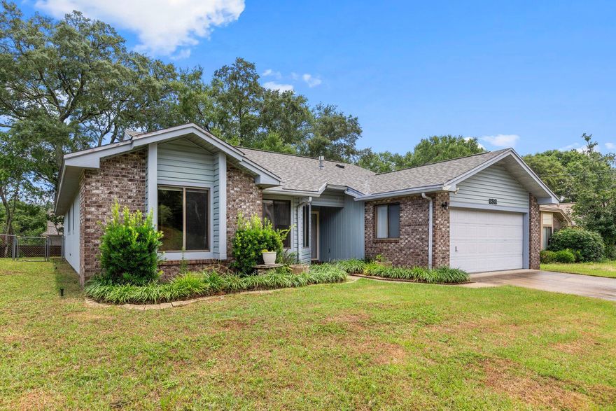 A beautifully maintained home with great space provides a vaulted ceiling living room in addition to a bright sun room that overlooks your fenced back yard. Host dinner in your formal dining room, or grab a quick bite from the breakfast nook on your way out of the door. The double vanity, separate tub, & tiled shower, walk in closet, and private entry to the sun room complete the master suite. Centrally located in Niceville only approximately 1 mile to groceries, schools, shopping, and the Edredhi Dr. boat launch!