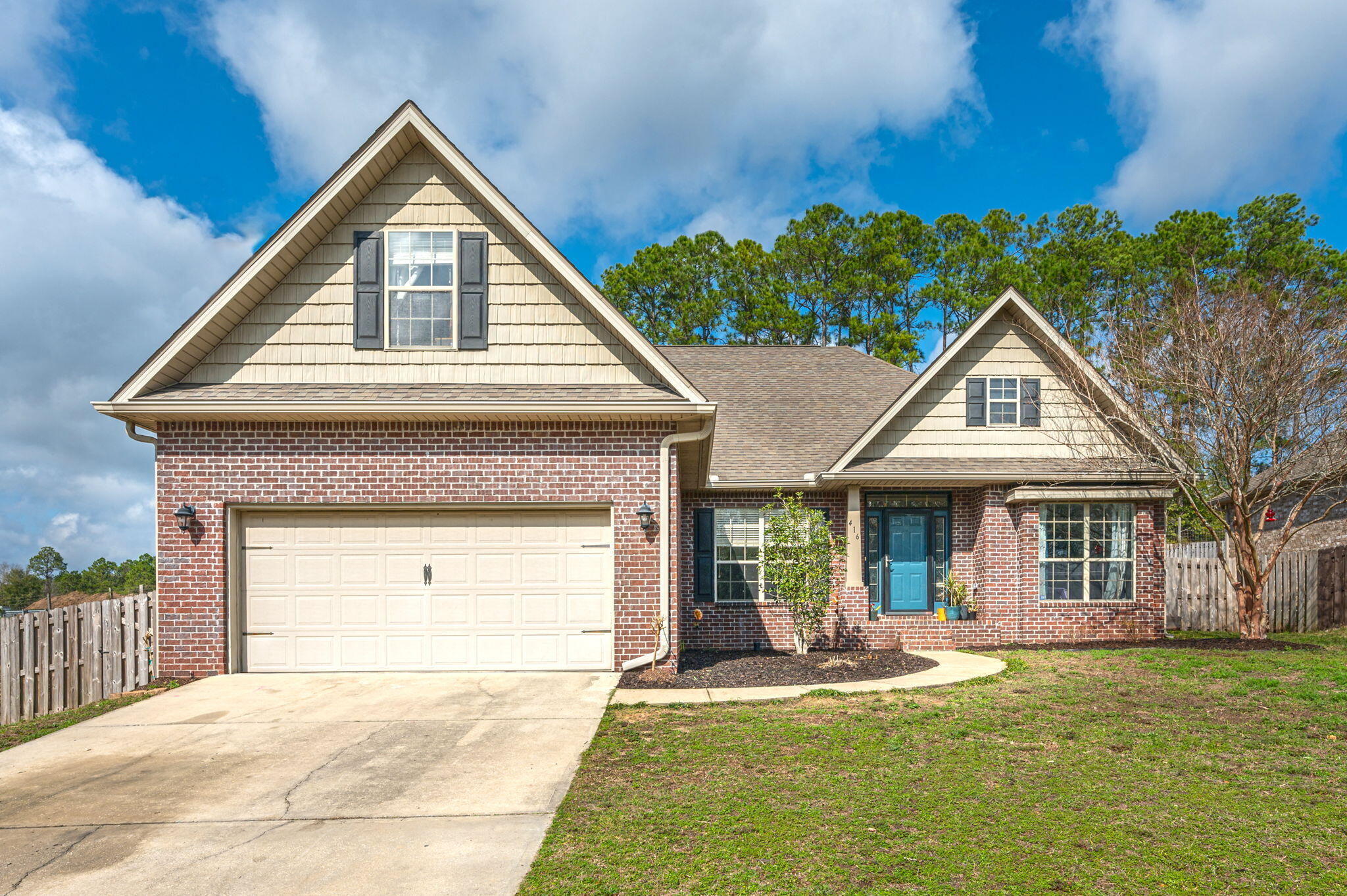 Desirable Rolling Ridge S/D Presents this 3 bd/2 ba home w/Large Upstairs BONUS ROOM!! (which makes a Great 4th bd/Man Cave/Game Room). South of I-10 & conveniently located close to Duke Field/7th Group/Eglin AFB! Entering the Home you see Opened Arched Doorways into a Flex Room/Formal Living Room on the Right and Dining Room on the Left. The Functional Kitchen has Lots of Counter Space/Tiled Backsplash/Black Appliance Package and additional Dining Nook. The Spacious Living Room has Vaulted Ceiling & Laminate Floors. Large Master Suite has Trey Ceiling/Walk-in Closet/Dual Vanity/Sep Shower/Garden Tub. The Add'l Bedrooms are Located on the Other Side of the Home for Your Privacy. The Backyard has an Open Patio/Firepit and Privacy Fence. NEW HVAC 2022/Gutters/Alarm System. Buyer to verify all room measurements.