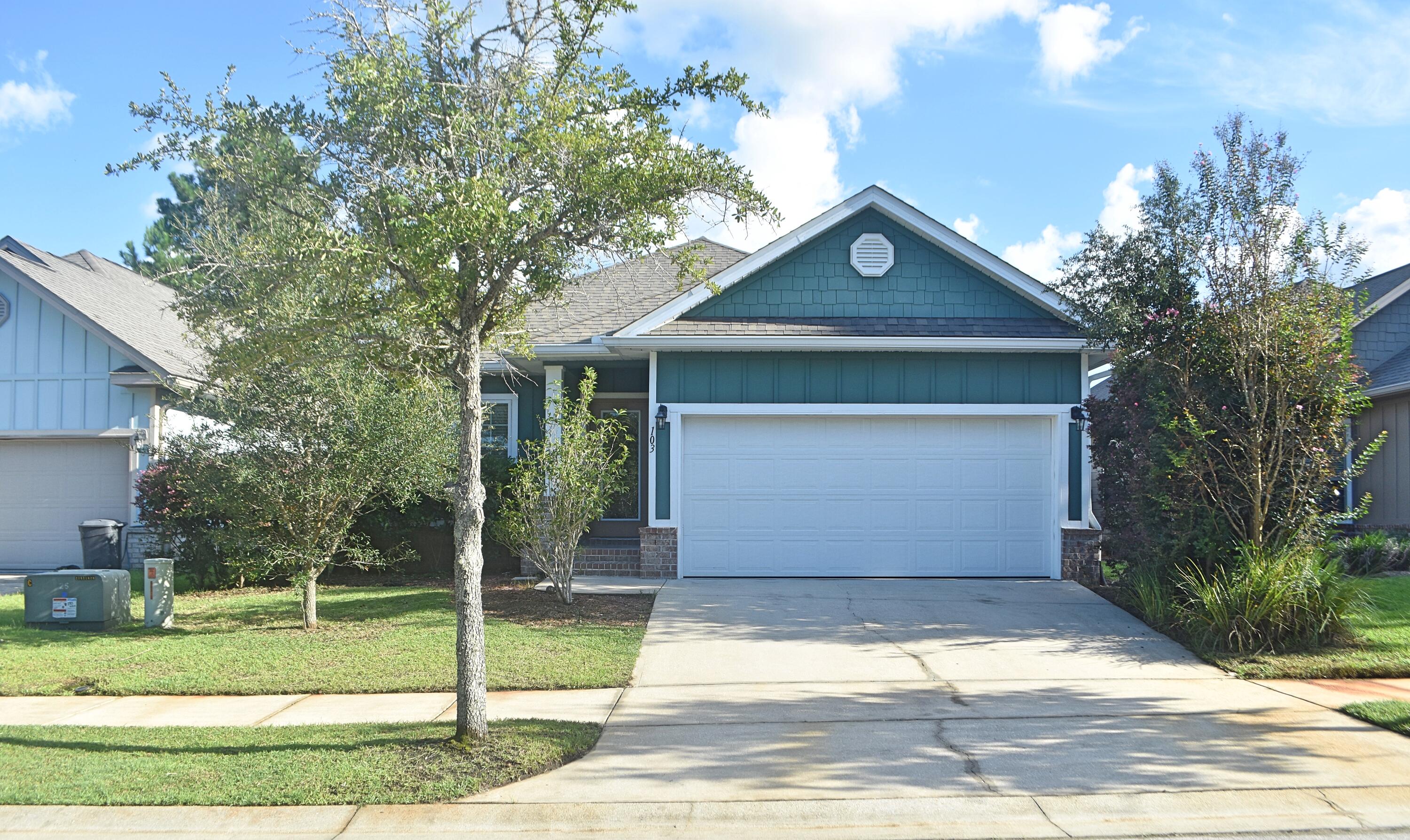 This home has a fresh update of interior paint with Sherwin Williams HGSW4060 Nuance and Luxury Vinyl Plank flooring in place of carpet. This home is move-in ready and is a three bedroom two bath home offering a flex space, office/Den/Playrrom/office open off the entry, covered front porch,and a fenced backyard. Kitchen features granite counter tops and stainless steel appliances. LaGrange Landing is situated off of Highway 20 minutes from Highway 331 providing easy quick access to both North and South Walton counties. LaGrange Landing is an intimate 90 lot subdivision offering a neighborhood dock allowing paddle board or kayak access to the Choctawhatchee Bay and a community pool. Nestled behind the Publix shopping center is easily accessible and close proximity.