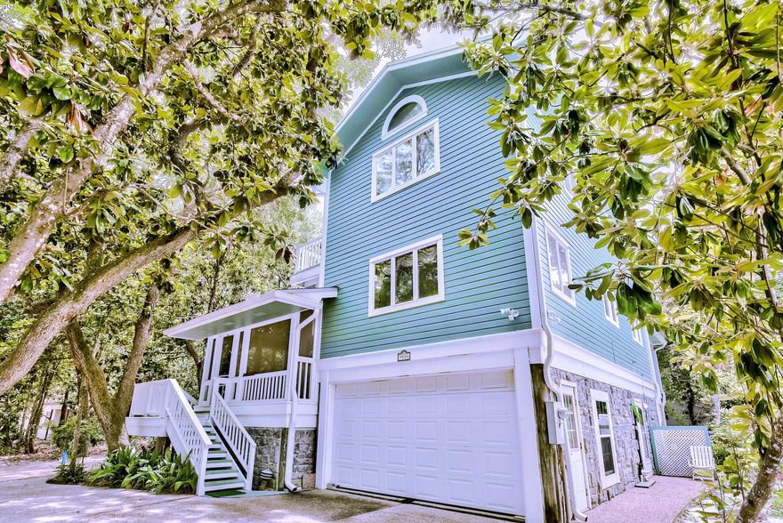 Investor alert! Looking for that perfect Old Seagrove investment property with incredible gulf views, prime location in Old Seagrove, no HOA and on an oversized lot ready for you to remodel or build your dream beach home? Well, look no farther, you've found it! Built in 1988, this charming old Seagrove three-story beach home is surrounded by lush mature trees and nestled off of 30A, one lot east of CR395 and adjacent to Seaside and 150 steps to the beach. Open concept floor plan on main living area with vaulted living room, fireplace, two bedrooms and two full baths in main house. Around the back of the house, you'll find a two bedroom, one bath lockout apartment with separate entrance with full kitchen and spacious living area that could bring in immediate long or short-term rental income A two-car attached garage connects to an oversized bonus bedroom (and full bath/shower addition) that would make for a great bunk room or additional storage. This quintessential old Seagrove home sits on an oversized lot with plenty of room to add a pool and/or detached carriage house. Enjoy coffee on your screened in front porch, multiple decks or take the spiral staircase to the perfectly poised crow's nest on the upper deck and take in lush landscape, beautiful gulf views and glorious sunsets. Ideally located just off of 30A, steps from the beach and only one street east of Seaside/CR395 this home has incredible potential to make it to remodel or custom build. Don't miss the chance to own your slice of paradise in this highly sought after classic Seagrove location! 

Measurements are believed to be accurate. Buyer to verify.