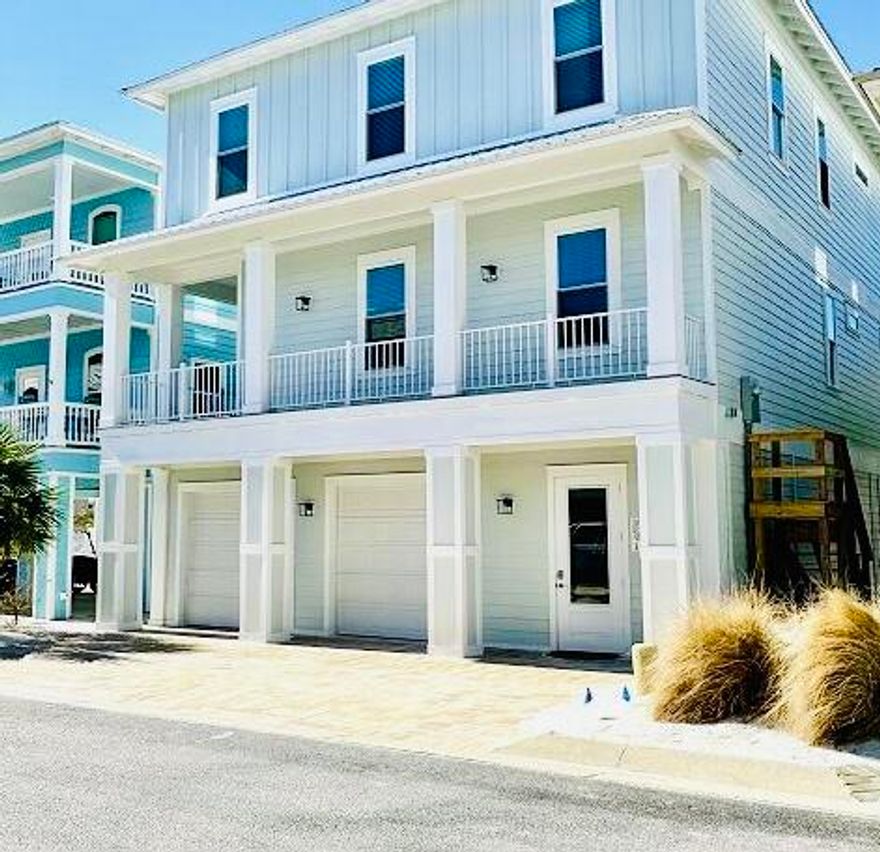 This beautiful 3-story custom home offers 2,755 sq. ft. with 5 bedrooms and 4 full baths in a gated community with deeded beach access. Designed to be elevator-ready and move-in ready, it's perfect as a full-time home, vacation getaway, or rental investment. Enjoy peaceful soundside views, a spacious primary suite, and plenty of room for guests, home offices, or both. The flexible layout gives everyone their own space while still feeling warm and welcoming. Community pool access adds even more to love about this comfortable coastal retreat.