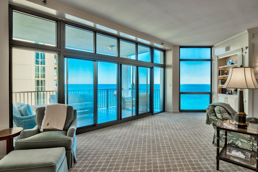 This is your opportunity to live in an exclusive, non-rental, beach front tower right in the heart of Destin! You simply have to see this stunning PENTHOUSE unit to appreciate the amazing details. Over a million dollars of renovations have created a one-of-kind home overlooking the emerald waters of the Gulf of Mexico. Every detail is exquisite, from the marble countertops and tile to the built-in bookcases, fireplace, decorative trim, 10 ft. ceilings and floor-to-ceiling window walls maximizing the views. Surround yourself with awe inspiring Gulf views and unmatched elegance. This is 3,800 square feet of true luxury living. This property has been fully renovated from the walls in starting in 2007 and again in 2017 complete with new HVAC systems, decor & finishes. Sure to impress!