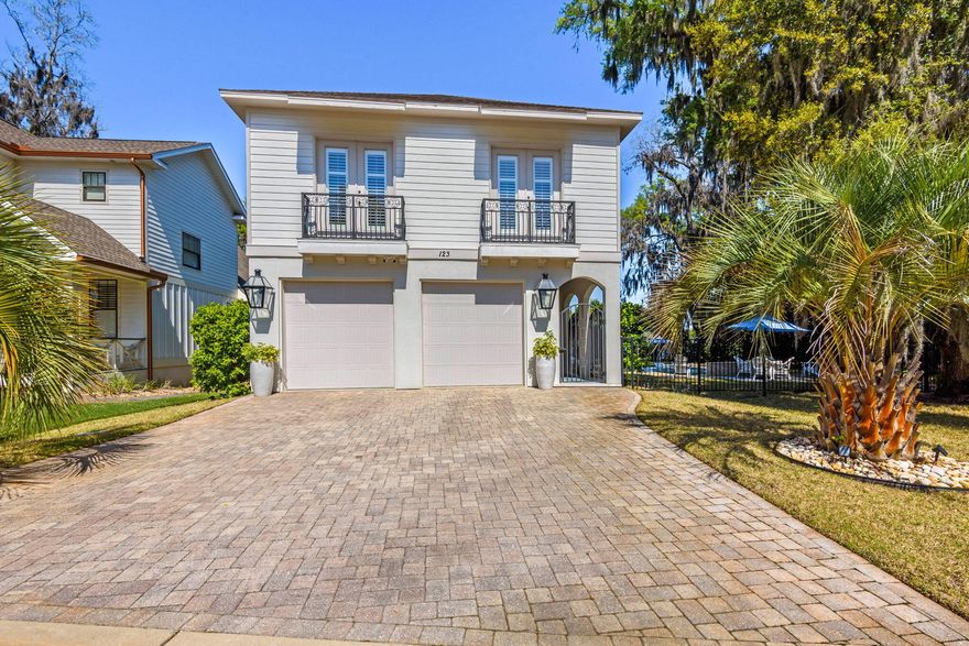 Welcome to Sacred Oaks, a waterfront community on Mack Bayou.  An exceptional private retreat nestled in the heart of Santa Rosa Beach, this beautifully appointed residence offers the perfect blend of refined elegance and Southern Charm.  The brick paved streets and driveway with French gas lanterns at the entry are shaded with moss-draped oaks and views of the deep water bayou that opens up to the Choctawhatchee Bay, two boat docks with lifts, two jet ski lifts and a new salt water swimming pool captures the dream of Florida coastal living.  Inside you'll find an elevator, engineered wood floors throughout and updated features including expanded upper level windows to take in the panaramic waterview.  The kitchen is appointed with granite countertops and modern appliances and is fully equipped with natural gas (gas stove, pool heater, fireplacen and tankless water heater), Culligan water treatment system, and modern smart-home convenience.  A brand-new seawall, full-property irrigation system, and a newly fenced pool area with it's own lot totaling rare bayou frontage.  Additional bedrooms are generously sized offering flexibility for guests, a home office, or a growing family. Step outside to enjoy expansive porches and outdoor areas perfect for morning coffee or simply soaking in the coastal breeze. Conveniently located to Sandestin Beach Resort and Grand Blvd. with dining and shopping, access to world-class golf courses, scenic bike paths on 30A and the beautiful white sandy beaches of South Walton are a few minutes away.