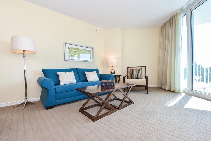 This 3rd floor, junior two-bedroom condo offers views overlooking the pool. It has an open concept living and dining area, as well as an expansive and inviting balcony just perfect for taking in the serenity of the pool area. Enjoy the many onsite amenities, including a lushly landscaped pool area boasting Destin's largest lagoon pool with waterfall features, a kiddie pool, hot tub, and splash pad, as well as a playground, fitness center, and tennis and basketball courts. Want your toes in the sand? The resort offers complimentary shuttle service to the beach for you to enjoy Destin's world famous sugar-white sand and emerald-colored water beaches. Shuttle service takes you to the June White Decker Public Beach access which is just minutes away.