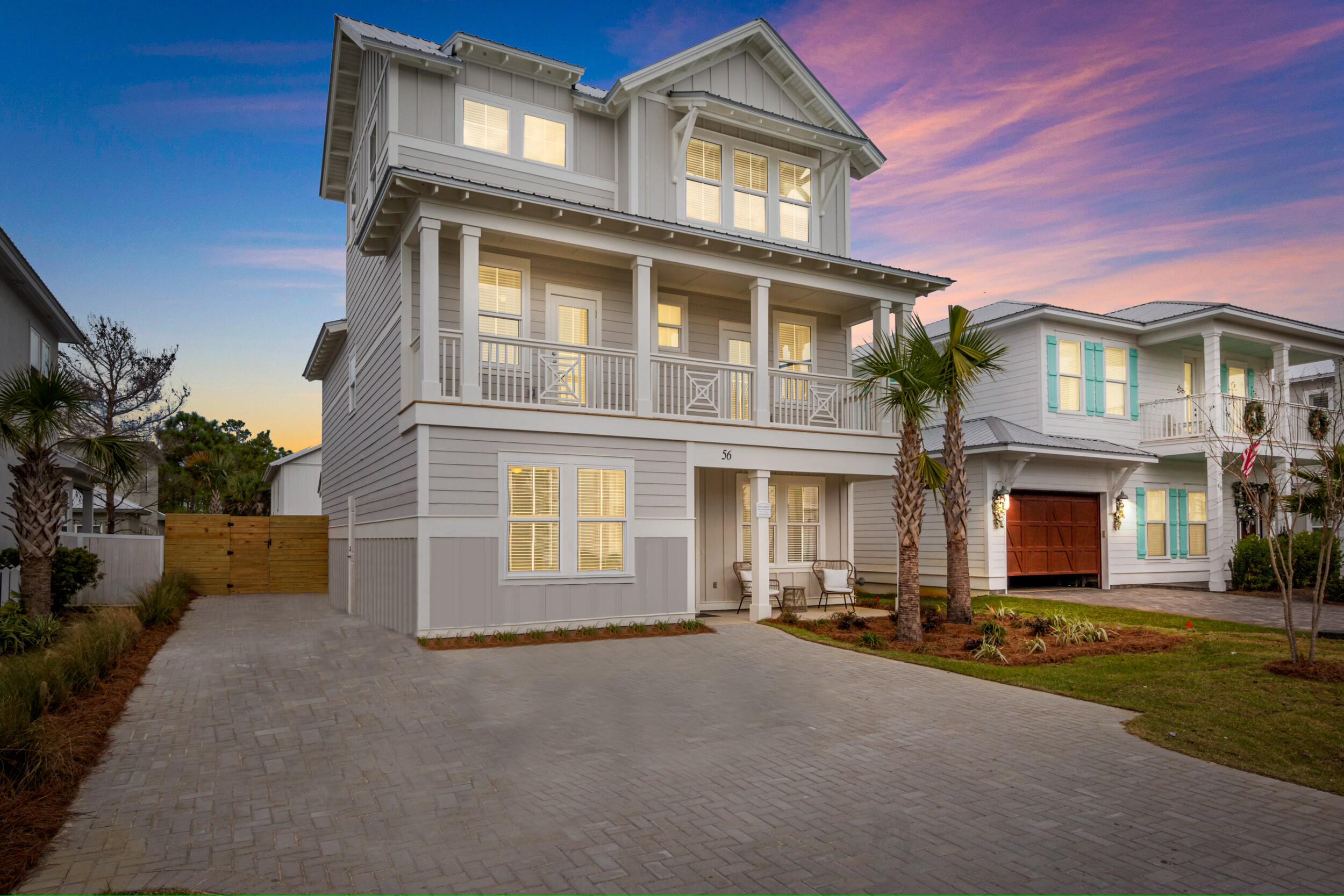 Welcome to your next investment opportunity in The Villas of Frangista located in Miramar Beach, FL! This spacious 7-bedroom, 6-bathroom home at 56 Ruth Street offers a prime location with private deeded beach access, making it an ideal vacation rental property. Step inside this 3079 square foot home and discover a well-appointed interior that's perfect for hosting guests. With ample space for indoor/outdoor entertainment and relaxation. The property's vacation rental actuals for 2023 reached an impressive $168,000, and the projection for 2024 is $175,000, showcasing its potential for a lucrative return on investment. Whether you're looking to expand your real estate portfolio or seeking a smart income-generating opportunity, this home is a must-see. The layout offers flexibility for accommodating large groups, and the proximity to the beach ensures a desirable vacation experience for renters. Don't miss out on this chance to own a successful vacation rental property with private beach access. Schedule a showing today and take the first step towards a profitable real estate investment!(
