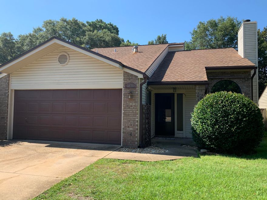 This 3 Bedroom 2 bath home is located in a great neighborhood on a quiet cul-de-sac street. This is the perfect family home with a large back yard and a screened in Back Porch. The kitchen features beautiful oak cabinets and stainless steel appliance. Master bedroom is located down stairs for your convenience. Weekly Lawn Maintenance is included in the rent.