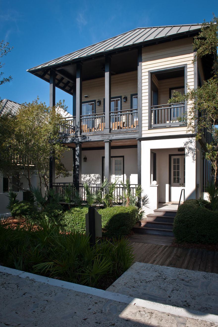 Lowest priced home on the south side in Rosemary Beach!!! Recent appraisal at $1,950,000. Instant Equity!!! Fantastic location directly across from the Coquina Pool and just a few steps down the boardwalk to the beach. An ideal location to enjoy all that Rosemary Beach has to offer. This four bedroom property features a newly remodeled kitchen, new counter tops and stainless appliances. The large lot can accommodate a private pool and outdoor living area. Sold fully furnished with a two car garage and separate carriage house. This is a great rental property.