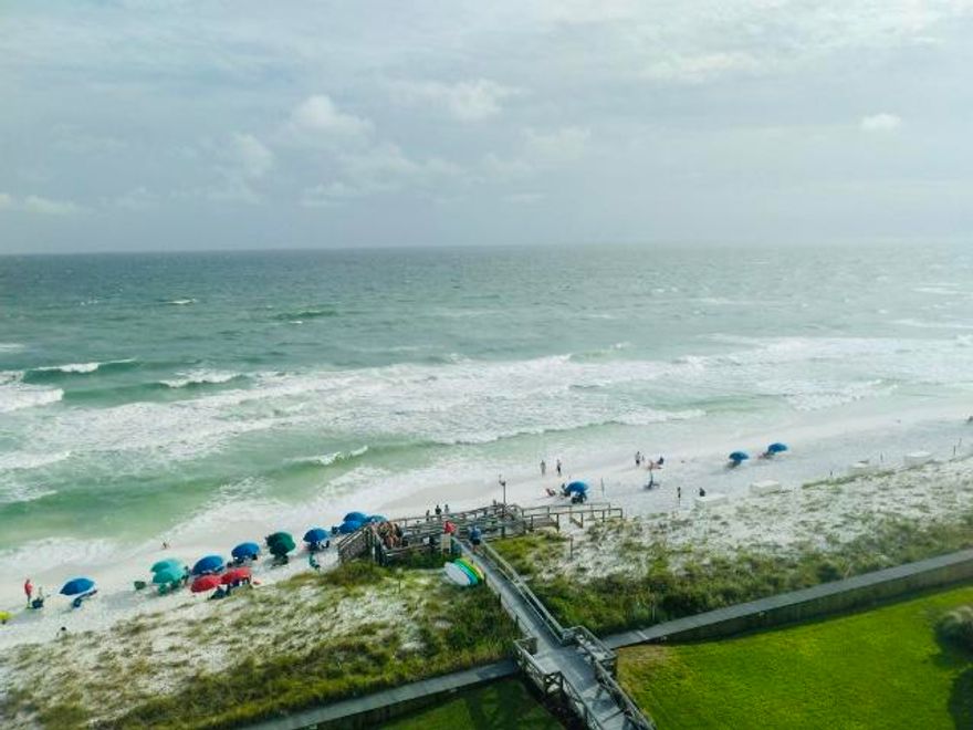 BACK ON THE MARKET due to Buyer's financing fell through. AMAZING BEACH VIEWS from this Beautiful 9th Floor Condo. Wake up every morning to the beautiful sunrise over the Gulf! This spacious and open floor plan makes for an outstanding vacation rental, 2nd home, or primary residence. Shoreline Towers is one of Destin's best kept secrets and is located in a private gated community with 24 hour security, 460' of white sandy beach, heated swimming pool, fitness room, private bathrooms, sauna, lighted tennis courts, picnic area and barbecue grills. Schedule your exclusive showing today!