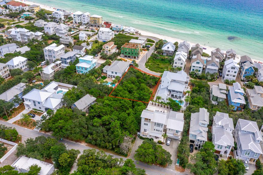 This 83x132'' size lot is ideally situated only a few blocks off the beach. This .25 acre is the perfect location for a primary residence, or a vacation rental. Located in Inlet Beach, this lot is only a bike ride away from all the action and fun in Rosemary Beach. Heading West on Pompano Street, the lot will be on the North side of the road.