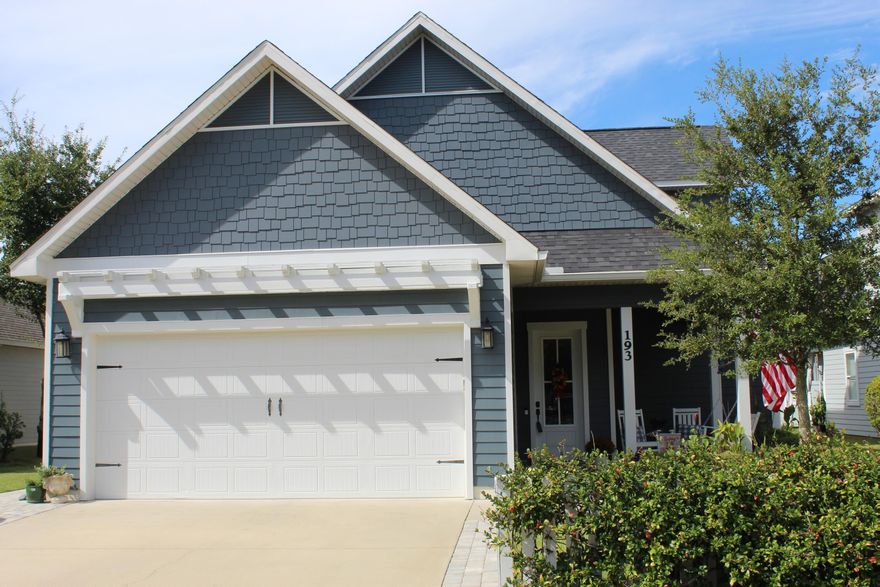 **Motivated Seller**Back On the Market at no fault of the Seller*This beautiful and immaculate four bedroom, three and one half bath home is a must see. Located minutes away from the the 30a beaches. A charming front porch invites you into a large open floor plan. The first floor boasts 10-foot ceilings with crown molding and engineered hardwood flooring throughout the kitchen, foyer, and hallways. The spacious kitchen offers stainless steel and granite overlooking the living room and cozy fireplace. The first level features two oversized bedroom suites along with a half bath and laundry room. The primary suite has dual closets and an exquisite ensuite primary bath with a beautiful garden tub for relaxing. Also, a spacious walk-in tiled shower and dual vanities.