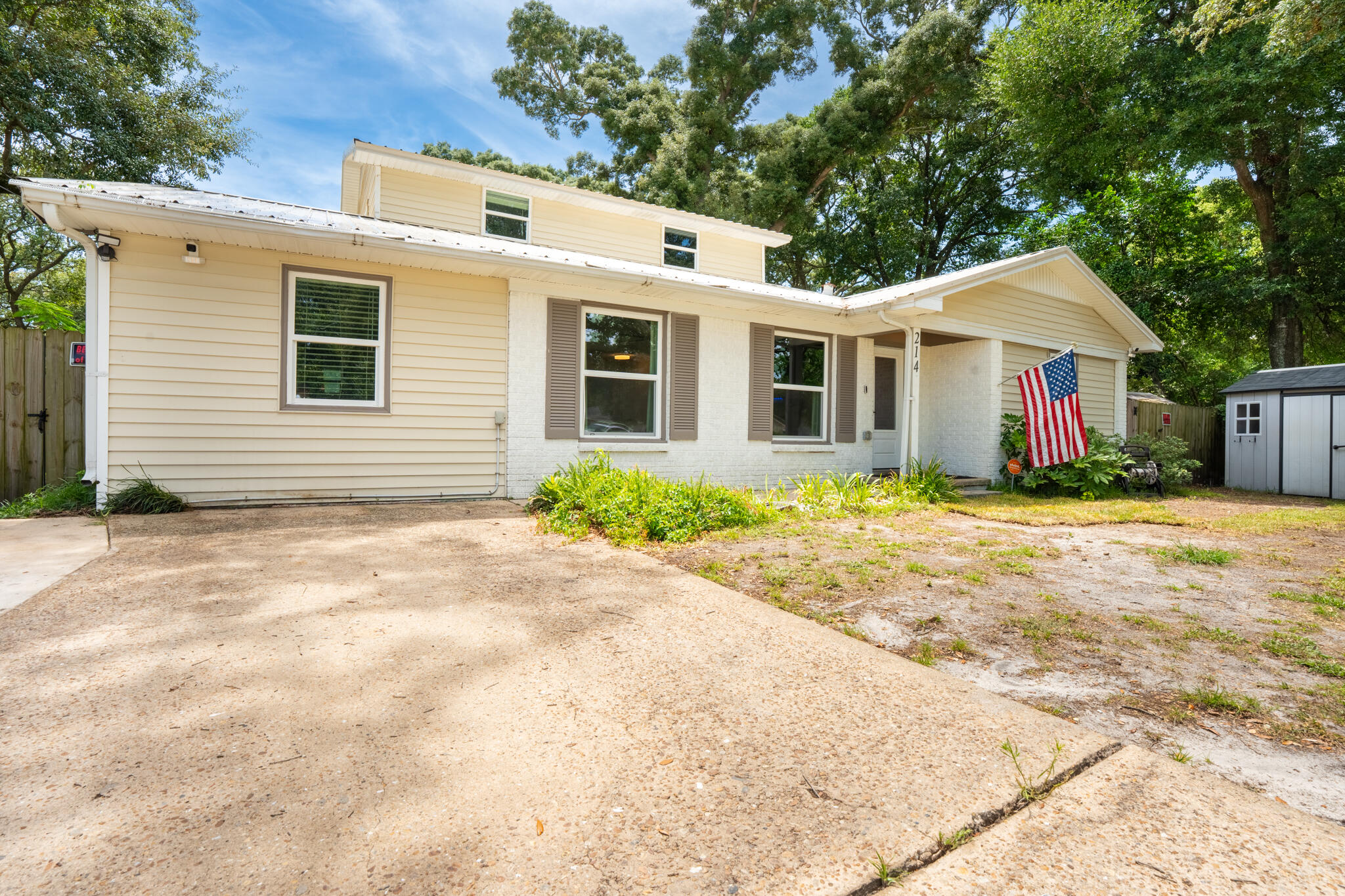 ASSUMABLE VA LOAN, 2.4% interest rate!!! Beautifully remodeled 4 bedroom 3 bathroom in the heart of FWB. Property is close to Eglin and Hurlburt, and a short drive to the beautiful beaches of the Emerald Coast. The property is outfitted with Luxury Vinyl Planking throughout. As soon as you walk into the home you're captivated by the open concept and the massive kitchen, with hardwood soft closing cabinets, and a beautiful Quartz countertop. Large Master bedroom with a walk in closet and a fully remodeled bathroom with his and her sinks. Large driveway. Pre-installed top tier security system by Vivint. Private deck out back that's screened in with electricity running to it, perfect for entertaining or just getting out of the sun. Don't miss your chance to view this property, call today!