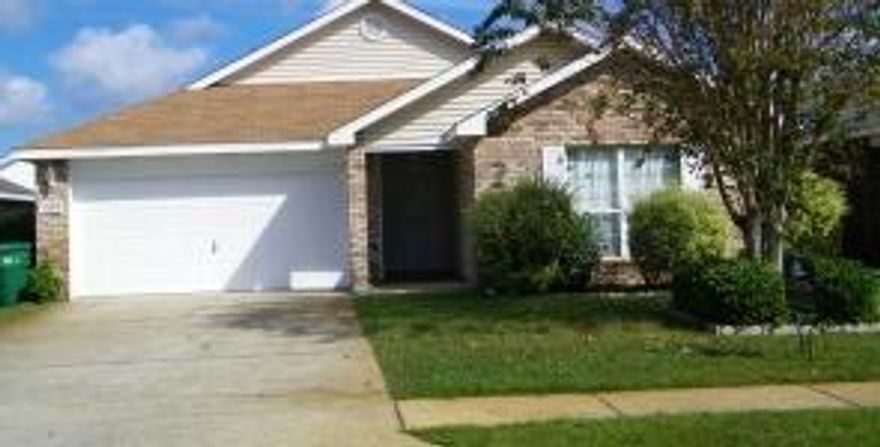 Nice home in quiet one street subdivision! Excellent open floor plan for dining, living and kitchen areas and split bedrooms. Main living areas have cathedral ceilings, wood burning fireplace and carpet. Large yard with privacy fence. Two car garage provides plentiful space for parking and/or storage. Pets allowed - cat and/or medium size dog (up to 45lbs) Available October 10th.