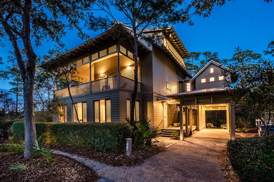 A striking and exceptional home situated on one of the most extraordinary lots in Phase 1 of Watercolor, offering stunning views of Western Lake. The home is oriented to maximize it's serene, private setting, yet it is with a close proximity to all amenities in Watercolor, and it is only seconds from Seaside. The ideal location offers the luxury of privacy and accessibility, which is nearly unparalleled in Watercolor. Outdoor entertaining is taken to the next level with over 2,000 square feet of patio space overlooking Western Lake. The first floor patio is fully screened and shuttered for privacy. The second floor is open on all sides with custom screened doors and a screened dining area. This 5 bedroom, 4 bath home would make a perfect primary residence or a lucrative investment property