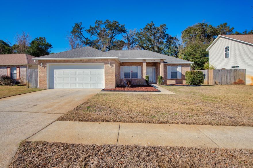 Captivating home located in the Northwest Fort Walton Beach area, with short commute to bases, shopping and restaurants. This home features a split floor plan with an open living area, tray ceiling in the living room and fireplace with electric insert . Spacious master bedroom. Master bathroom has a garden tub, separate shower and double vanity. Roof was replaced in 2015, HVAC 2018.