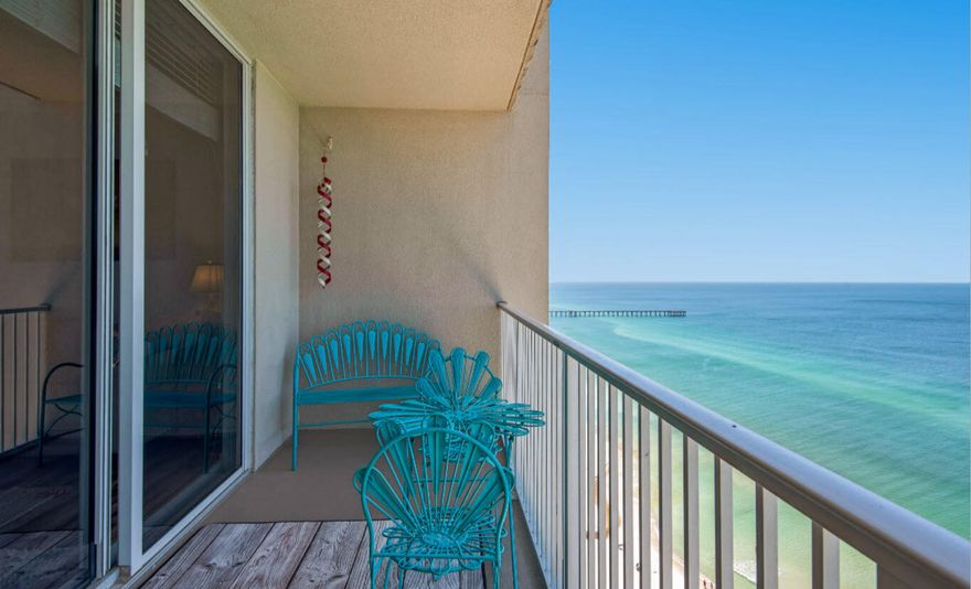 Sleeps like a mini 3-Bedroom! Begin your special story here at unit 2210 at Tidewater Beach Resort! One of the favorite 2 bedroom 3 bath with bunks 1131 sq ft ''M'' plan units that is a fantastic rental as both bedrooms have their own bathroom as well as enclosed bunkroom with attached bathroom. This unit boasts spectacular views of the Gulf through the floor to ceiling sliding glass doors in the open living floor plan, laminate flooring throughout, fresh decor, new granite and sink in the kitchen, new appliances, etc. Tidewater Beach Resort is a premier property in Panama City Beach close to Pier Park featuring two outdoor lagoon style pools, heated indoor pool, movie theater and so much more!