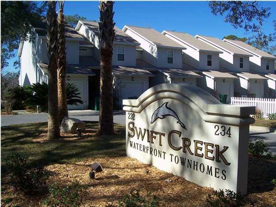 Breathtaking views of Rocky Bayou from this great 3/3.5 townhome. This unit features large main living area, kitchen appliances, spacious bedrooms, oversized garage and community boardwalk to the bayou. Owner will consider 1 medium sized dog that has been spayed/neutered and is housebroken. Requires a $250 non-refundable pet fee and a $250 refundable pet deposit. NO smoking!