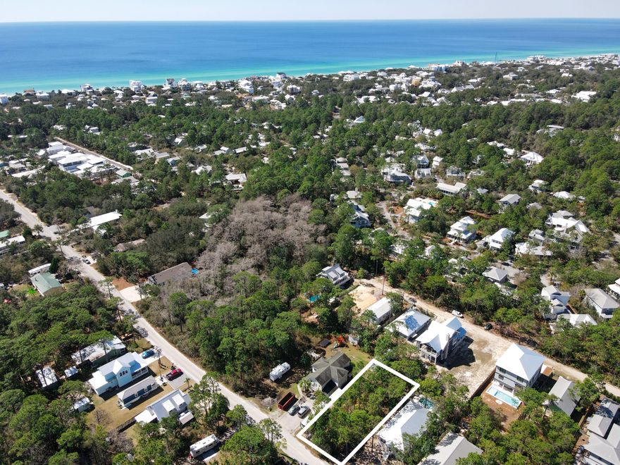 Vacant lot opportunity in Gulf Shore Manor. Located in one of Seagrove's most convenient locations, this property is very convenient to the public beach access at S San Juan. Property is outside of the county wetland overlay and is located in flood zone x (buyer to verify and confirm). This is a highly desirable location and currently the only active lot available in Gulf Shore Manor.