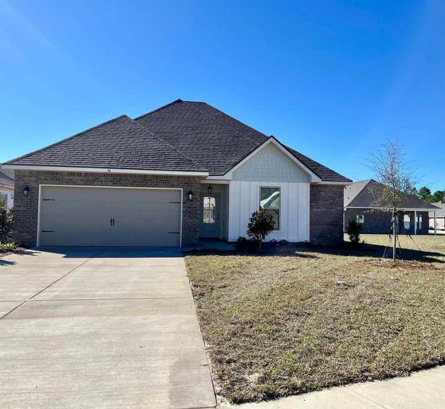 Awesome Builder Rate Incentives!  (Restrictions apply) Located on a corner lot the BROOKDALE IV G in Moonswept at Hammock Bay community offers a 3 bedroom, 2 full bathroom, open design.  Upgrades added (list attached).  Features: double vanity and walk-in closet in the master suite, covered rear patio, recessed lighting, crown molding, undermount sinks, framed mirrors, smoke/carbon monoxide detectors, landscaping package, architectural 30-year shingles, flood lights, and more!Energy Efficient Features: water heater, kitchen appliance package, vinyl low E windows, and more!