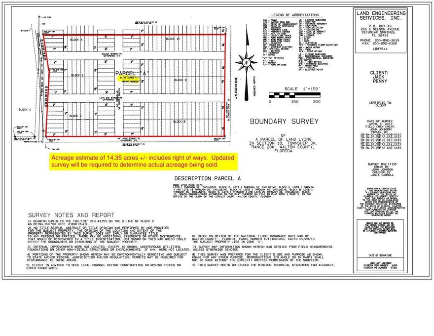Investors, Investors!!! Look here...(200) platted lots each approx.. 25' x 100'.  All lots are platted as part of South Orange-Crest Subdivision. One can combine any number of these lots to achieve the size parcels needed for mobile homes or single-family homes.  Location is key...these lots are in the Mossyhead area between Crestview and DeFuniak Springs FL.  This is a great opportunity for a developer to utilize existing platted subdivision and bring to life!  Road easements are in place and have not been cleared & developed.  Requires well and septic.  Flood Zone X. No wetlands per the Walton County GIS mapping. The 200 lots would yield (50) parcels of approx. 1/4 acre.  Example of (4) lots together equal approx. 1/4 acre.  This is a cost of $11K per 1/4 acre parcel combination. Survey is available showing a total of 14.35+/- acres including right of ways.

This listing includes all of the following Parcel ID#
18-3N-20-28100-002-0010 
18-3N-20-28100-003-0010 
18-3N-20-28100-004-0010 
18-3N-20-28100-008-0010 
18-3N-20-28100-009-0010 
18-3N-20-28100-010-0010 

All line markings on photos are approximate for visualization purposes and are not to be deem as exact.
