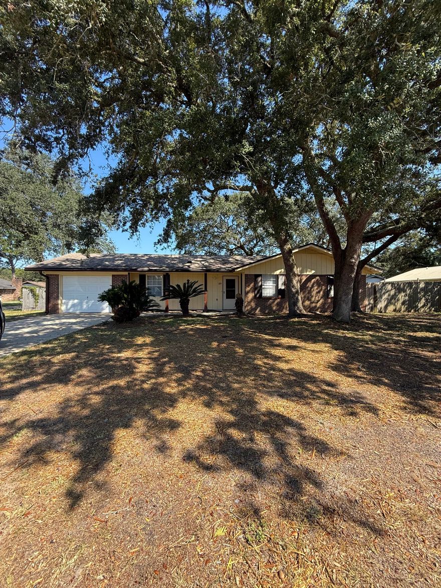 This 3 bedroom, 2 bath home has been updated with tile floors, granite countertops, white cabinets and newer appliances. The home has a brick fireplace and the kitchen is open to the living room. The home is located on a large corner lot. The backyard is privacy fenced and has a one car garage.
