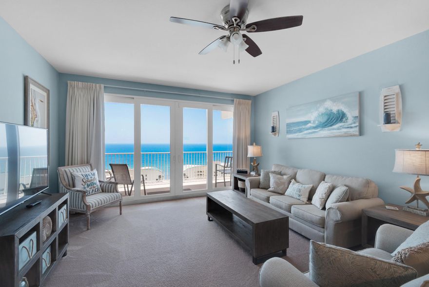 Looking for a turnkey condo, with a great view, great amenities and that is affordably priced? You just found it! This beautifully furnished 2 bedroom, 2 bath condo has a great layout, boasting a gulf front living room and master bedroom and a bunk area for extra sleeping space. Enjoy stunning views of the gulf from the spacious balcony on the 18th floor. Laketown Wharf offers unparalleled amenities with two convenient beach accesses across the street, 5 Unique Pools, an awesome playground, Splash Bar & Grill, a gorgeous gulf view fitness center, covered parking and more. Located in the heart of Panama City Beach, you are also close to many of the areas best restaurants and shops. Call today to see this gem!