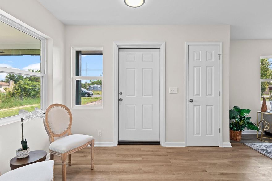 Welcome to 1621 E 9th Street located in the heart of Panama City! This newly renovated 2 bedroom 1 bathroom home has an extensive list of upgrades both mechanically and cosmetically. Featuring a new water heater, all new electrical, all new plumbing, new HVAC and duct work, new open cell insulation in attic, new windows and exterior doors. This home provides the security and peace of mind a home owner is looking for with all major mechanicals being brand new! Cosmetically, this home features all new sheetrock, interior/exterior paint, LVP flooring, interior doors/trim, lighting fixture/ceiling fans, kitchen cabinets/appliances and bathroom toilet/shower/vanity!