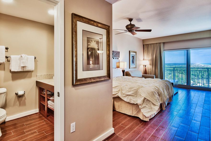 Newly remodeled, this incredible 9th floor unit features gorgeous gulf views over Tops'l Reserve and an exceptional location South of Hwy 98 within Sandestin Resort. This charming studio unit is located in Luau II, the South Tower, featuring expansive views over the resort and first class amenities that include a large lagoon style pool with a swim-under waterfall, a fitness center, outdoor gas grills, a sunset deck, and easy beach access. This unit is completely upgraded with a large flat Screen TV, nice appliances and furnishings as well as unbelievable views down the coastline and into Tops'l State Park.