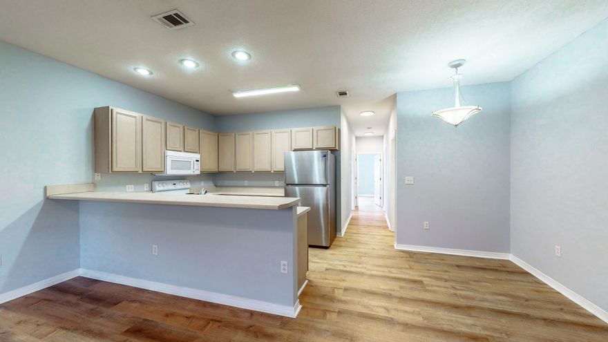 Enjoy the Emerald Coast lifestyle in your newly renovated unit at Santa Rosa Place conveniently located off of 98 in Santa Rosa Beach only minutes from the sandy beaches! Find recent upgrades to this unit including new LVP flooring, fresh coat of paint, new light fixtures and washer and dryer in unit. The master suite consists of a nice size bedroom with a walk in full bathroom. The spacious guest bedroom is across the hall from the guest bathroom with shower/tub combo.